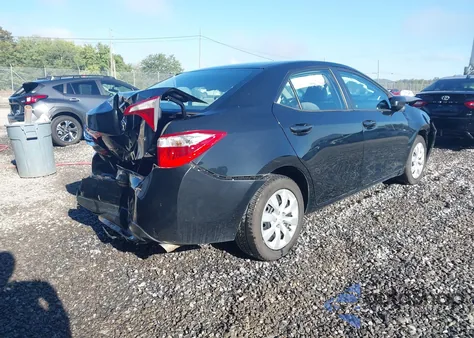 2016 Toyota Corolla Le z USA, uszkodzony, nr VIN 2T1BURHEXGC707222